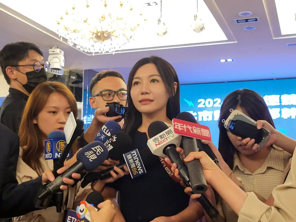 ▲吳沛憶出席賴清德競選總統台北市競選總部授證典禮。（圖／記者陳佩君攝，2023.09.05）