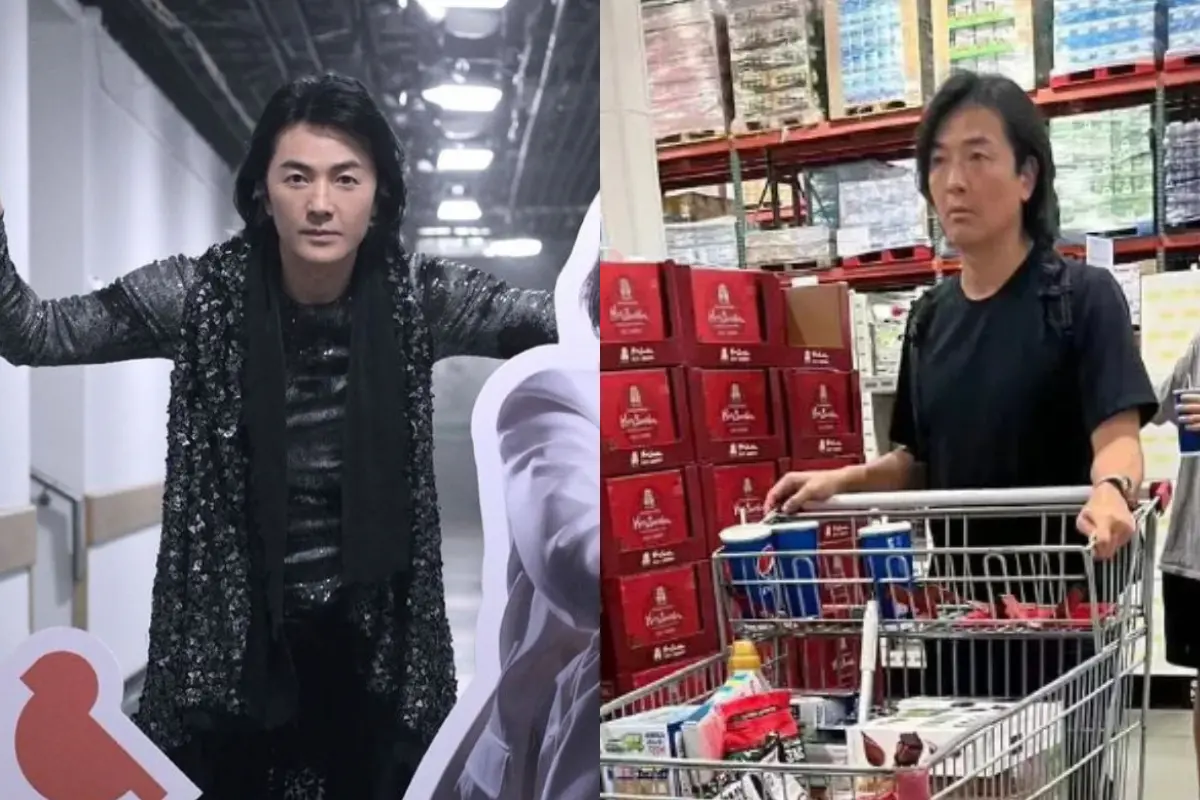 ▲鄭伊健近日被一名網友在日本福岡的賣場巧遇，畫面曝光後，卻讓不少網友認為他面露中年大叔的老態。（圖／翻攝自鄭伊健IG、微博）