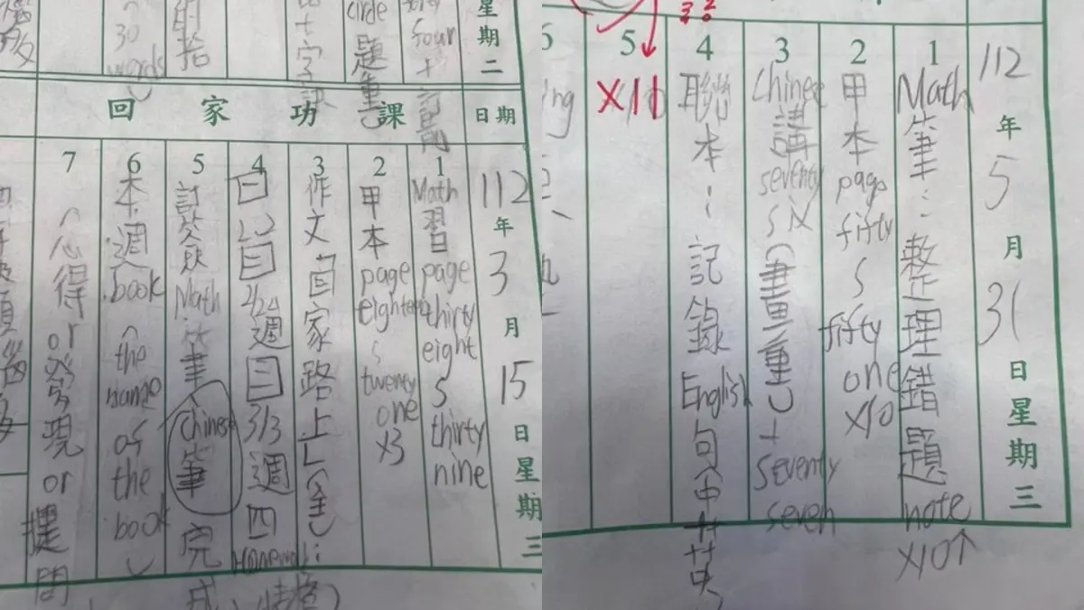 ▲有家長抱怨，孩子聯絡簿上出現「晶晶體」，得知是學校要求的寫法更忍不住暴怒。（圖／翻攝PTT）