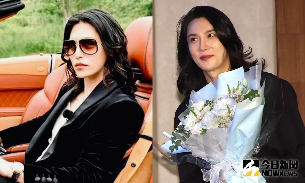 ▲SS501朴政珉（右）現身台灣，造型撞臉「日本第一牛郎」羅蘭。（圖／記者陳明中攝、羅蘭IG）