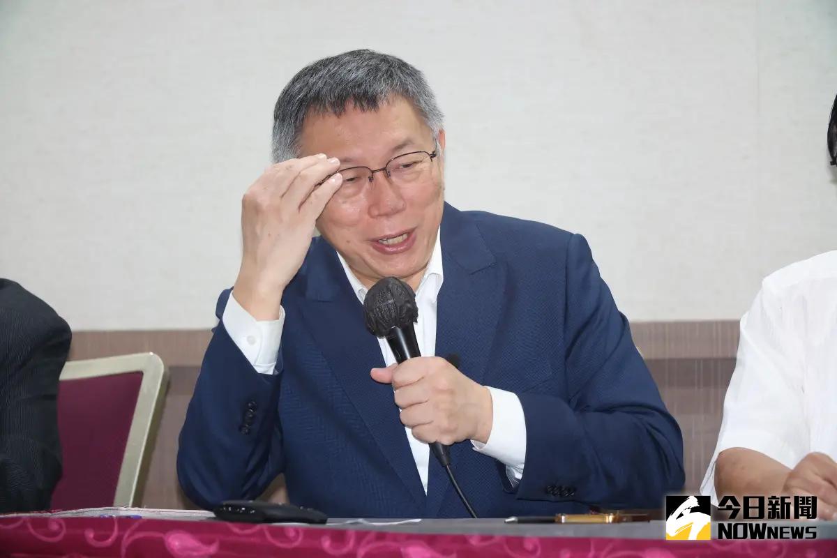 ▲民眾黨主席柯文哲支持消防員組工會。（圖／記者陳明中攝）