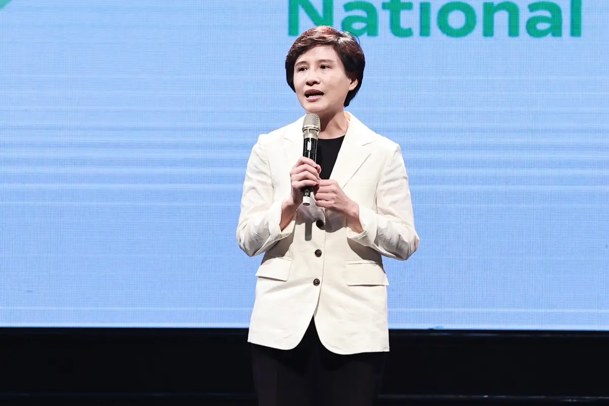 ▲鄭麗君期盼賴清德能帶領2300萬人的台灣一起攜手前進。（圖／記者葉政勳攝，2023.09.06）