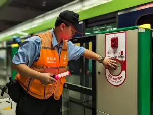 中捷市政府站緊急停車按鈕啟用　全線車站年底完成設置

