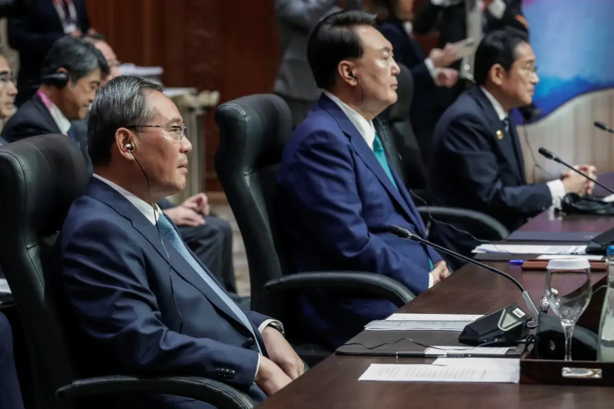 ▲有日媒稱中國國務院總理李強（左）和日本首相岸田文雄（右）為福島核處理水排入太平洋一事互嗆。（圖／美聯社／達志影像）