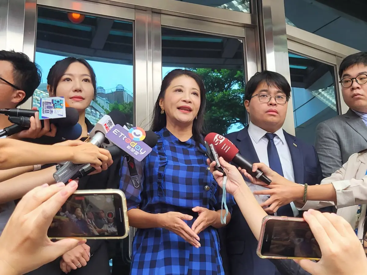 ▲林楚茵批評，馬文君欺騙國人對國家不忠。（圖／記者陳佩君攝，2023.09.07）