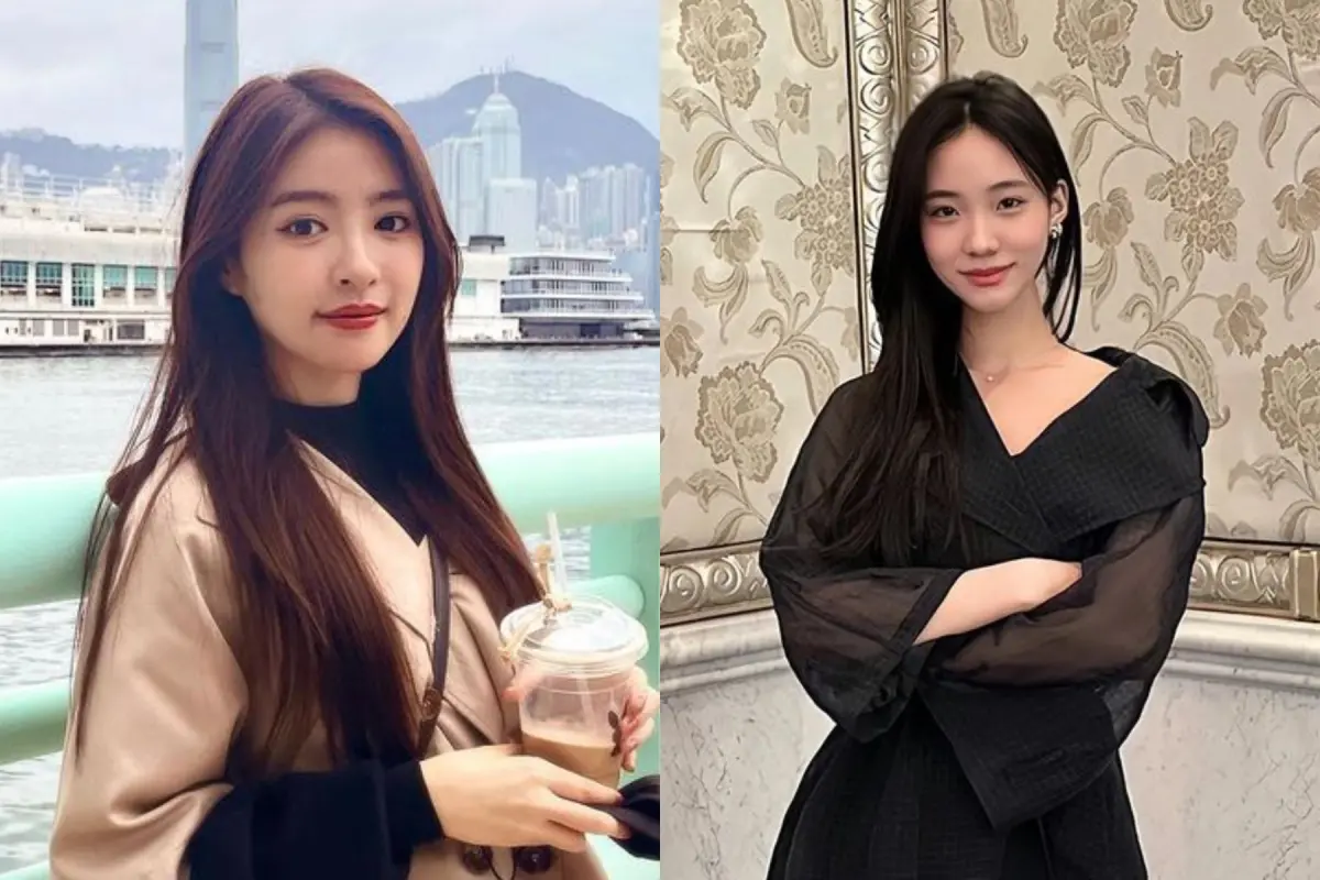 ▲王中平愛女韓菲擁有水汪大眼，仙氣爆棚；小S女兒Lily（右）年僅15歲氣場強大不輸媽媽。（圖 / 臉書）