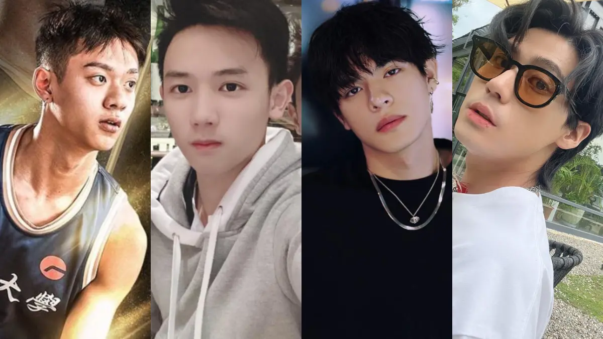 ▲邱煌禕（左圖起）、謝展榮、邱以太、李玉璽都是帥氣星二代。（圖／翻攝自邱煌禕、謝祖武、邱以太、李玉璽臉書、IG）