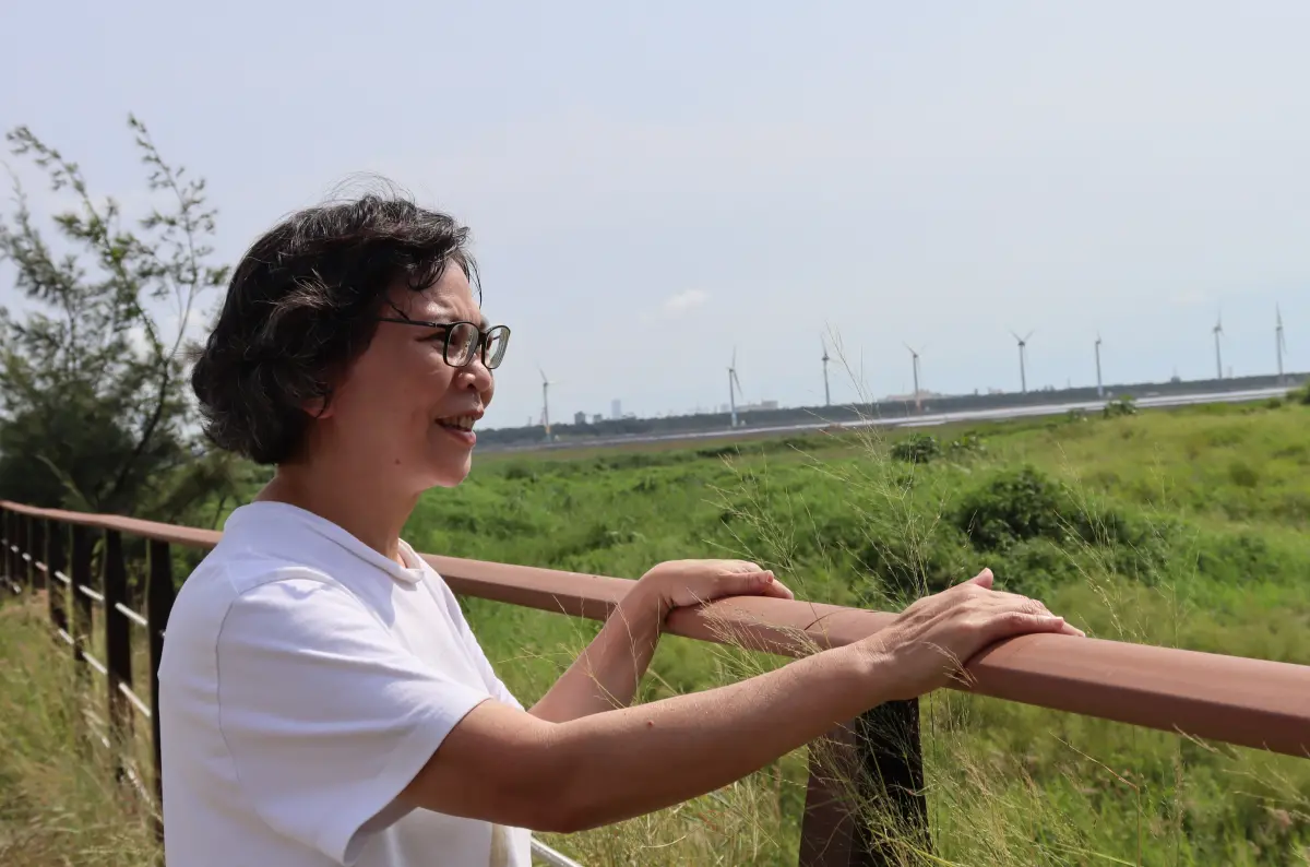 ▲蔡壁如批評政府為了發展風電，將砍掉得之不易的防風林。（圖／翻攝蔡壁如臉書，2023.09.07）