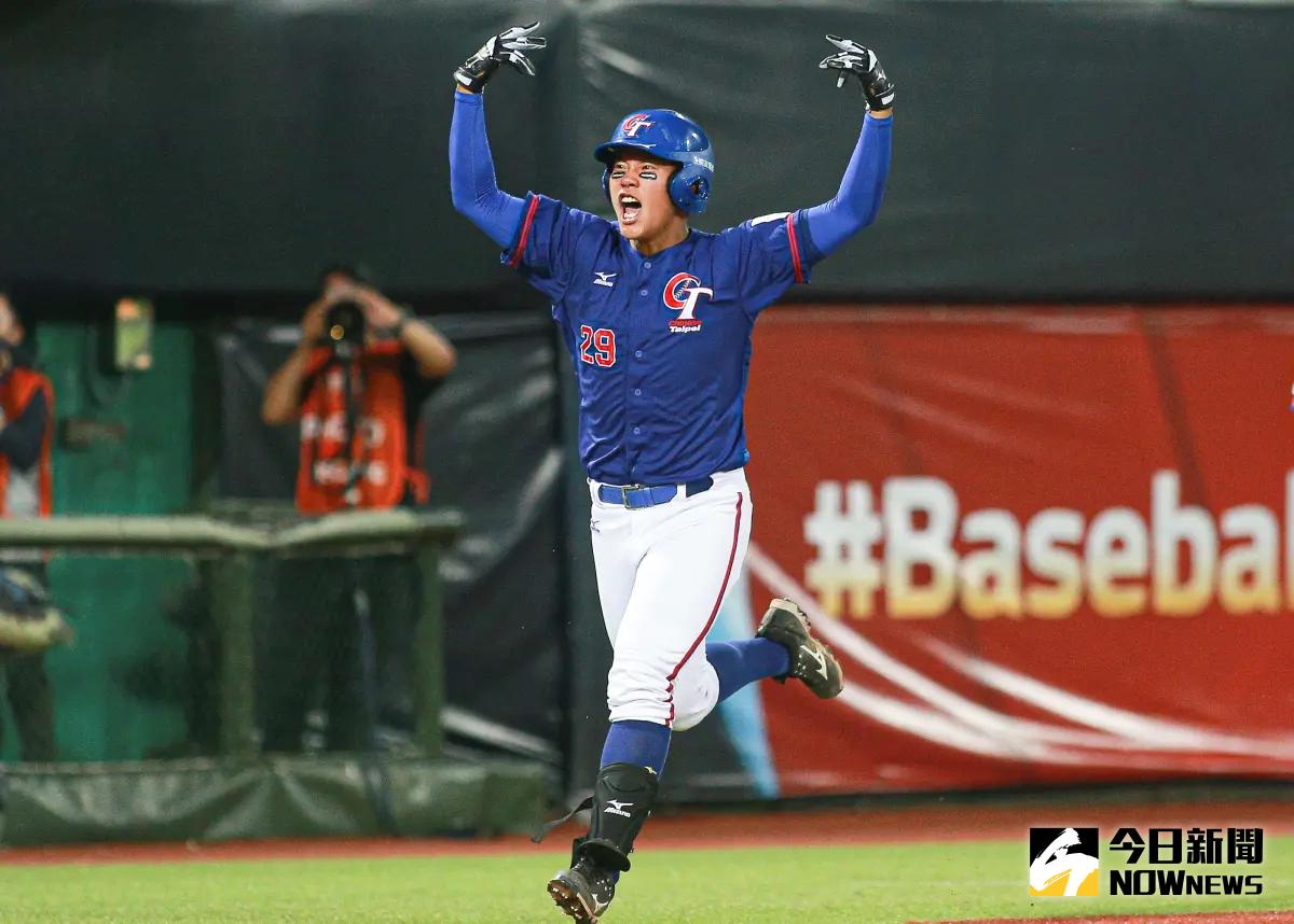 ▲2023U18世界盃中華隊隊長王念好擊出致勝兩分打點全壘打。（圖／記者葉政勳攝 , 2023.09.07）