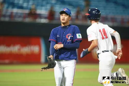 ▲2023U18世界盃中華隊先發投手張峻瑋繳出6.1局無失分，飆出7次三振的好表現。（圖／記者葉政勳攝 , 2023.09.07）