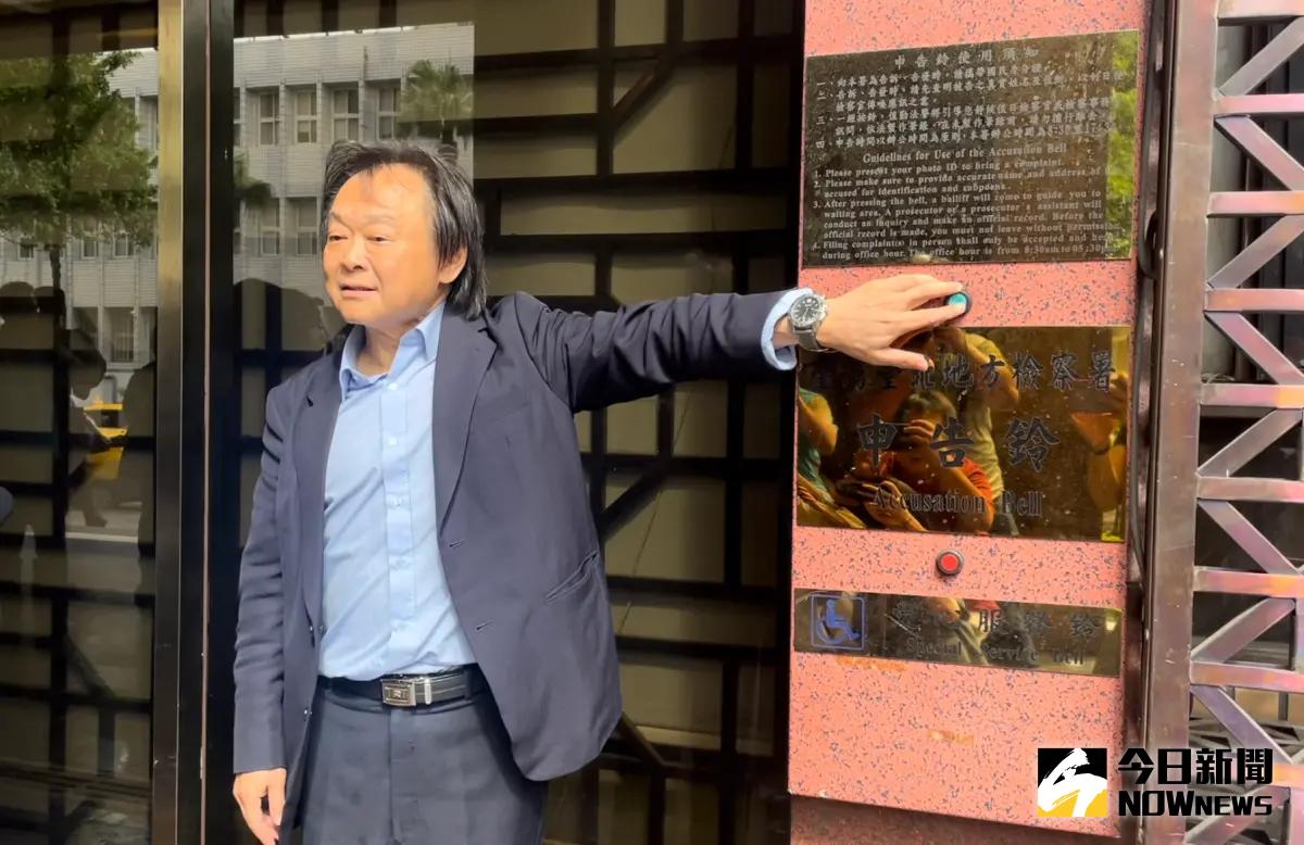 ▲台北市議員王世堅向北檢告發基泰建設（圖／記者潘千詩攝，2023.09.08）