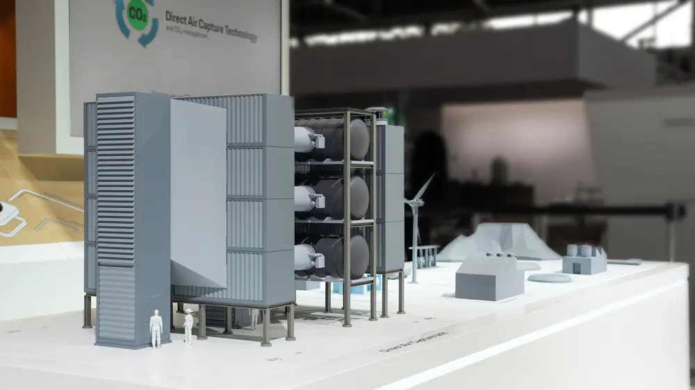 ▲保時捷探究從大氣中捕捉二氧化碳的 DAC 技術