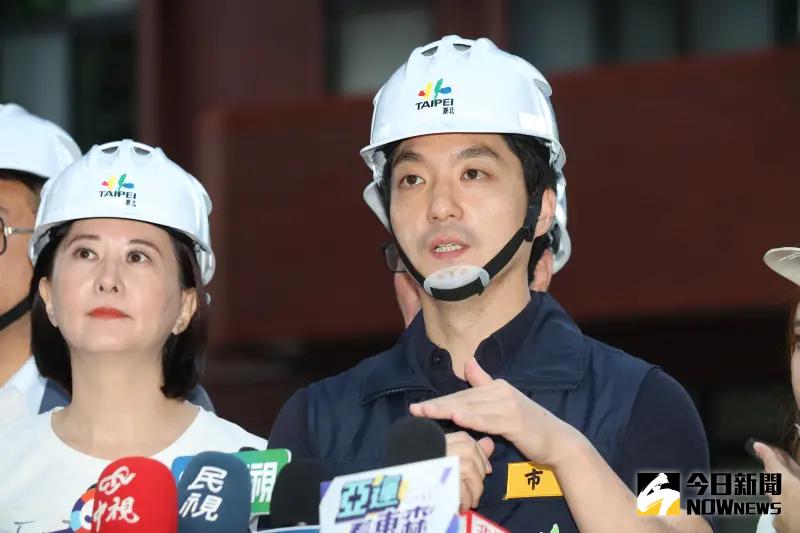 ▲基泰建案施工造成大直民宅坍塌受損,台北市長蔣萬安表示,台北市政府在9日晚上也正式向法院遞狀聲請假扣押。(圖/記者陳明中攝,2023.09.09)