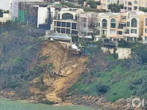 香港暴雨導致土石滑落！紅山半島豪宅疑地基鬆動　考慮撤離居民
