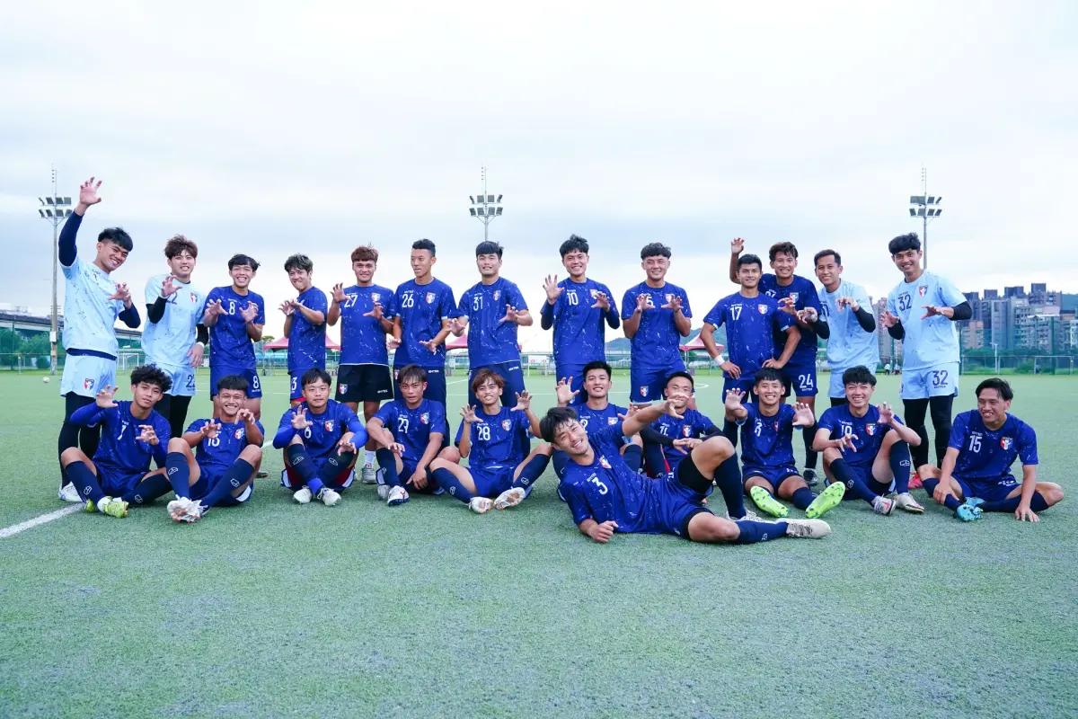 ▲亞運中華男足代表隊積極備戰，補進3名超齡球員分別為邱育宏、溫智豪及陳庭揚。（足協提供）