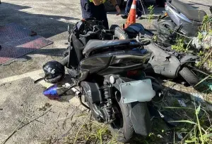 疑左轉未禮讓！新北汽車撞飛直行機車　釀騎士頭部重創送醫不治
