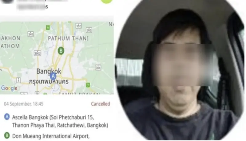 ▲泰國一名叫車平台的司機遭大馬遊客指控，疑似要將乘客「賣豬仔」，載去賣給人蛇集團。（圖／翻攝自臉書）