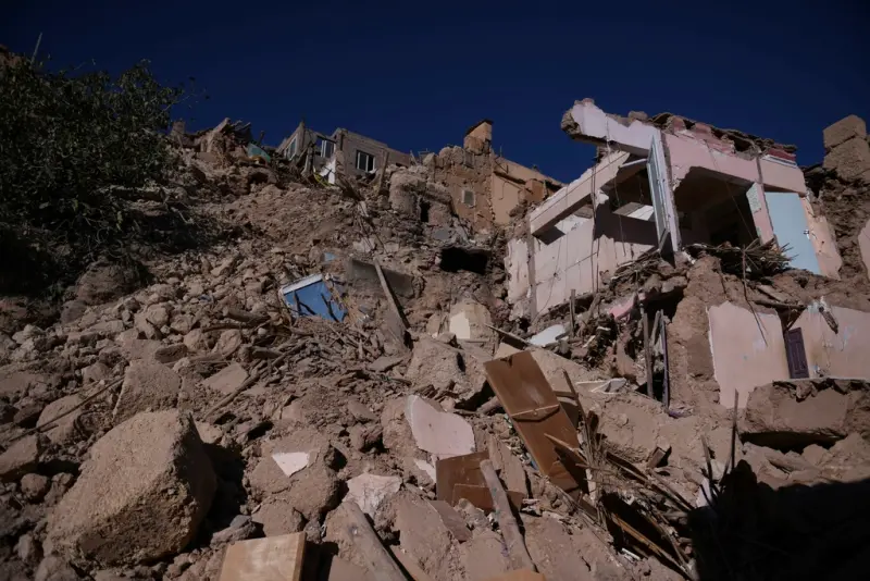 ▲摩洛哥發生規模6.8強震，造成超過2000人死亡。（圖／美聯社／達志影像）