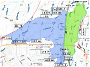 ▲潭子、大雅一帶以中山路劃分，中山路以西停水、以東降壓。（圖／台中市政府提供，2023.09.12）