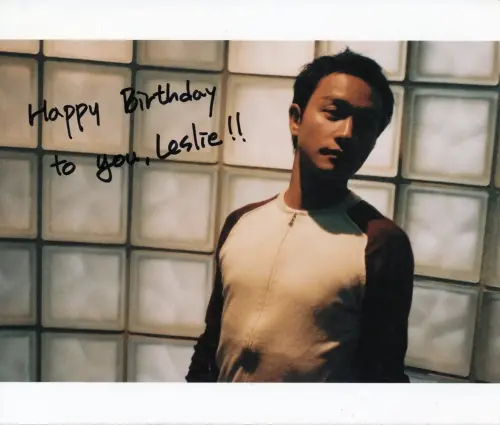 ▲唐鶴德先是在IG貼出張國榮的帥氣獨照，並寫下「Happy Birthday to you，Leslie！」（圖／翻攝自唐鶴德IG）