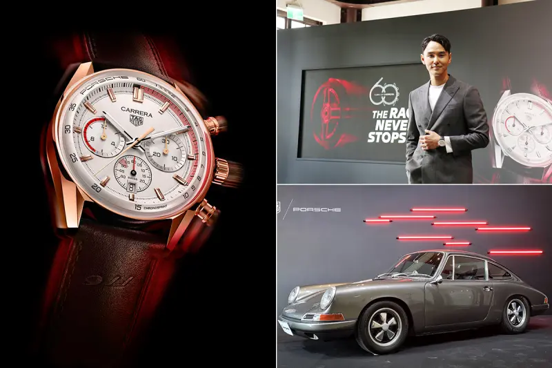 ▲ 影音／全球首款變速計時顯示！TAG Heuer Carrera Chronosprint x Porsche計時腕錶上市 