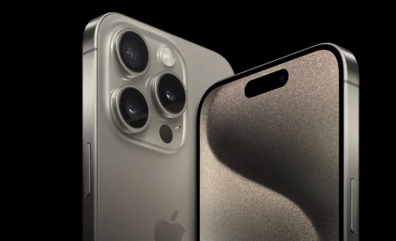 ▲iPhone 15系列新機發表，其中iPhone 15 Pro 系列採用鈦合金的材質機身，吸引大批果粉讚賞。（圖/蘋果官網）