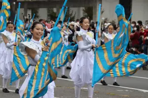 ▲東京農業大學第二高等學校吹奏樂部有著「翡翠騎士的稱號，與京都橘高校吹奏樂部同為全國性大賽的金賞常勝軍。（圖／高市府提供）