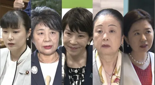▲岸田文雄這次積極任用女性以「重塑形象」,5名女性入閣創下歷來新高。(圖/翻攝自FNN) ▲岸田文雄這次內閣改組積極任用女性以「重塑形象」,5名女性入閣創下歷來新高。(圖/翻攝自FNN)