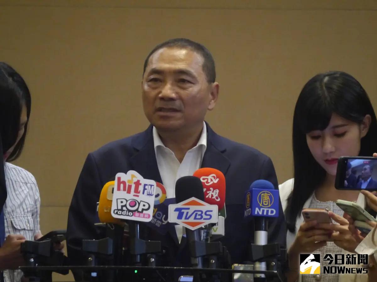 ▲針對郭台銘明日宣布副手人選，侯友宜在市政會議受訪說他真的不是那麼清楚、沒有評論。（圖 ／記者吳嘉億攝，2023.09.13）