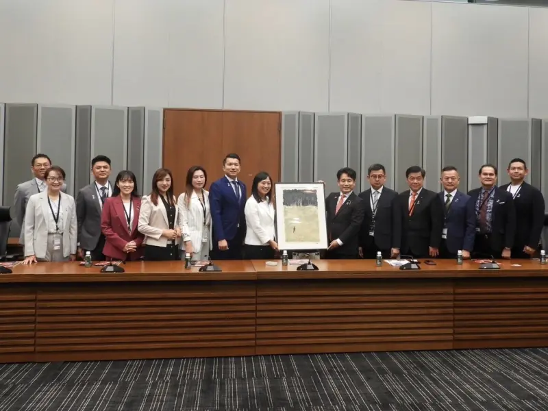 ▲新北民進黨團議員拜會日本自民黨參議員,期盼日方助台加入CPTPP。(圖 /新北市議會民進黨團提供)