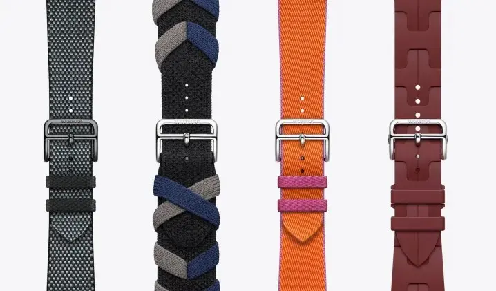 ▲蘋果官方在迎來新一代 Apple Watch Series 9後，更發表推出4款全新Apple Watch Hermès錶帶，外媒表示，雙方關係一如既往的堅固。（圖／擷取自蘋果官網）
