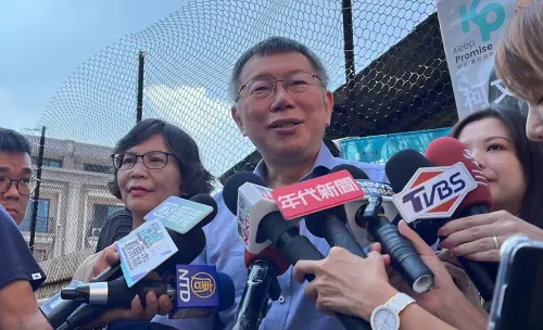 台農董座抱怨幫農業部揹鍋 柯文哲笑預言:這個故事還會燒很久 ▲民眾黨總統參選人柯文哲說,超思進口蛋爭議「從頭到尾就是怪」。(圖/蔡壁如辦公室提供,2023.09.14)