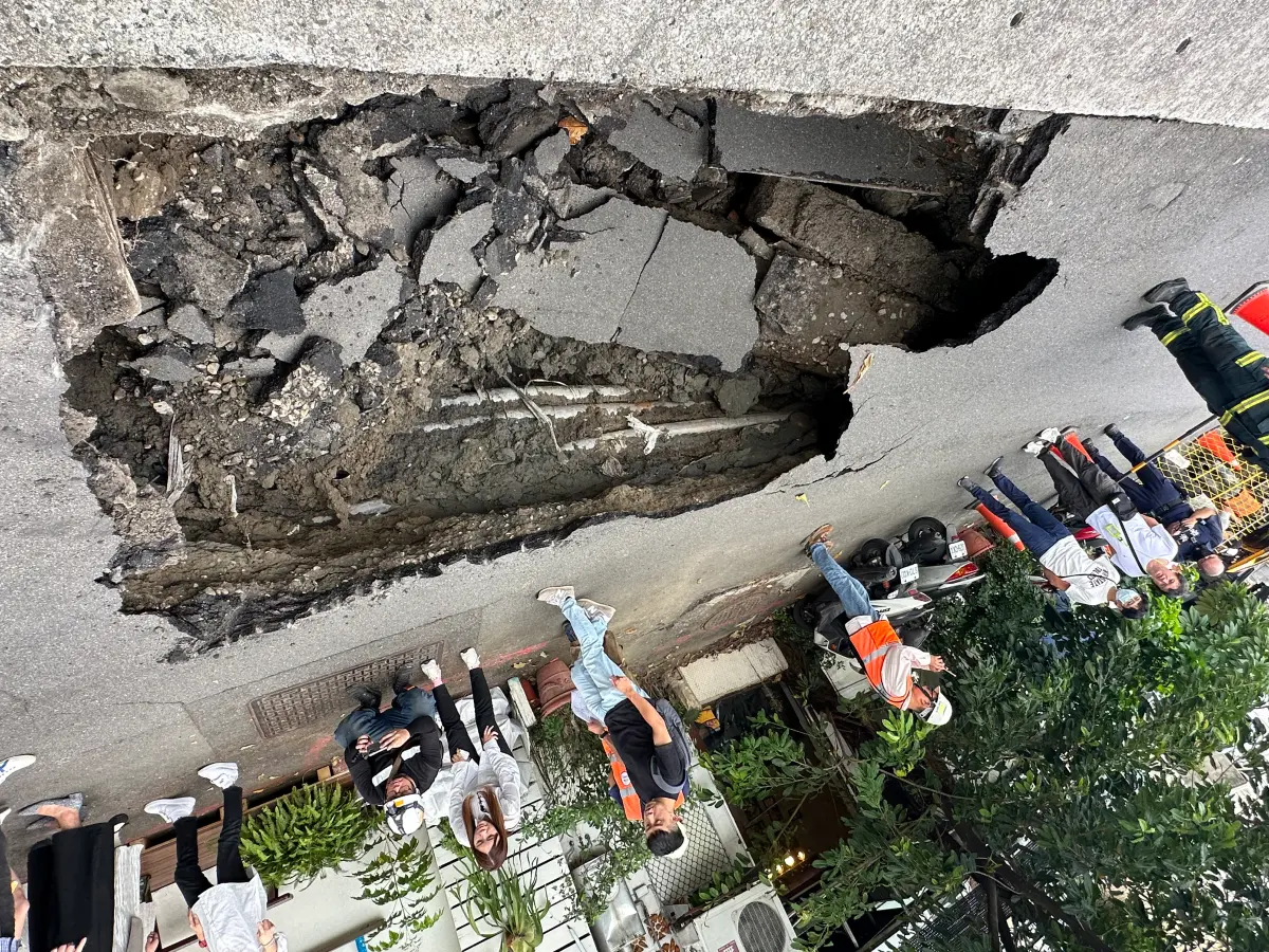 ▲台北市大同區2月內發生2起天坑事件。（圖／市議員陳怡君提供）