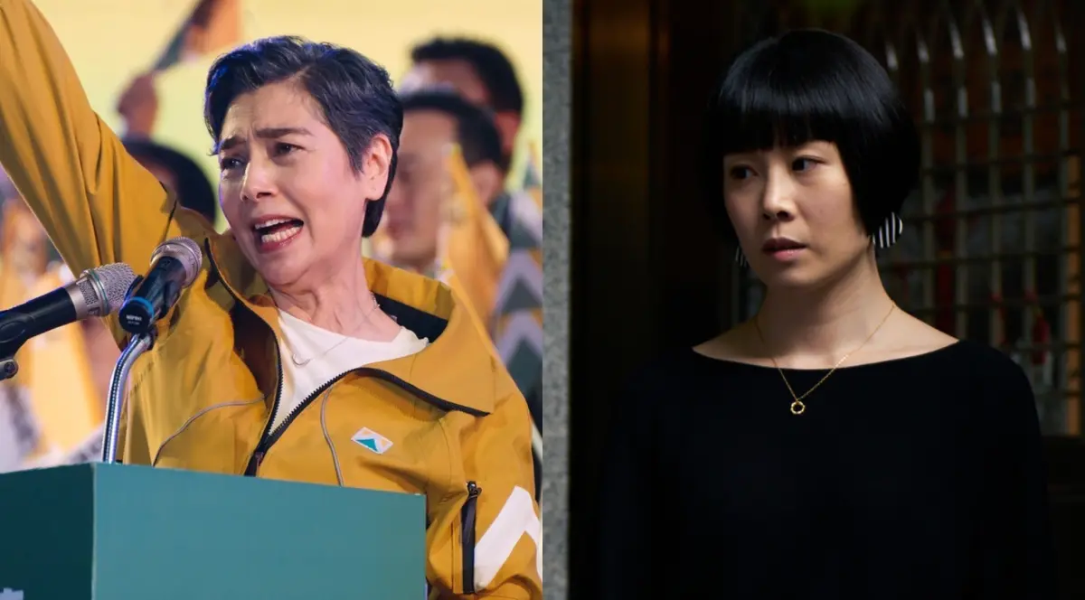 ▲《人選之人》賴佩霞（左圖）和蔡亘晏在迷你劇集女配角獎自己人互打，兩人角色都有假戲真做的共同點。（圖／翻攝自人選之人-造浪者臉書）