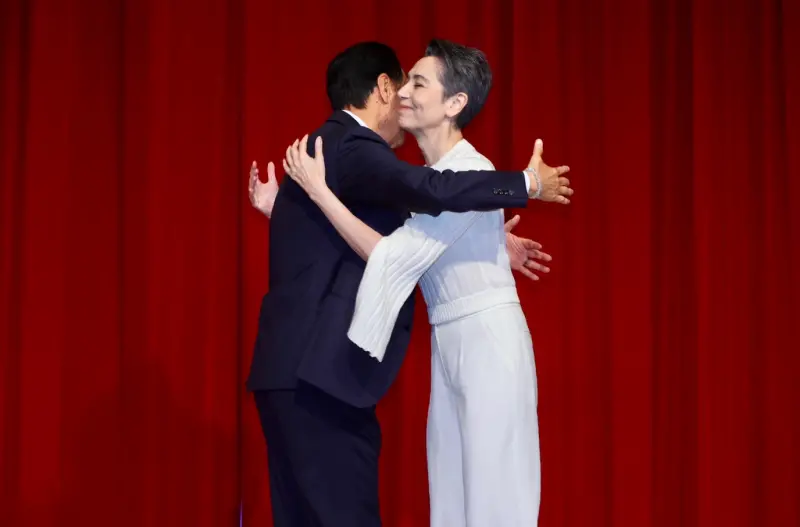 ▲郭台銘談賴佩霞,「她是我唯一正式邀請的人」 。(圖/NOWnews攝影中心)