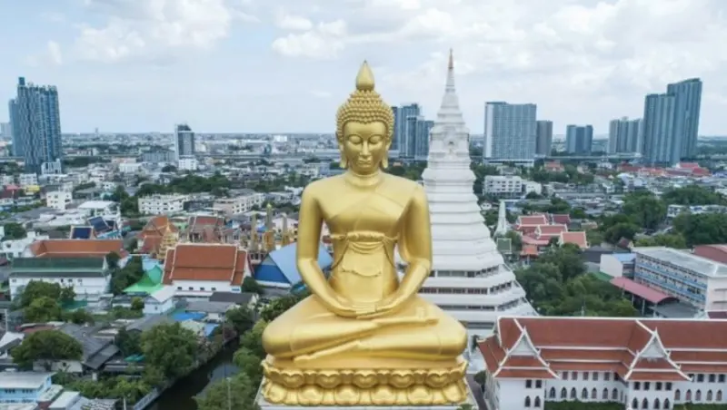 ▲水門寺（Wat Paknam）是曼谷近年來最熱門的景點之一。（圖／翻攝自Burutissara）