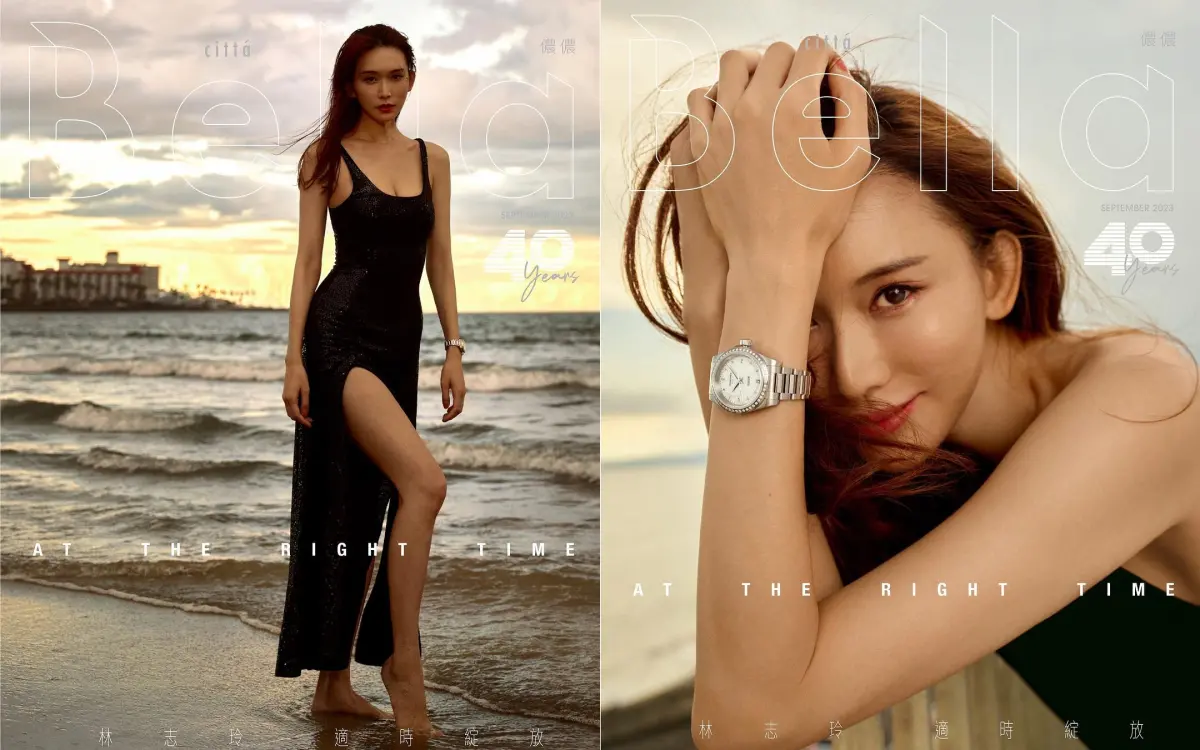 ▲林志玲現階段以家庭為第一，減少工作時間，自然也無法參加總統選舉。（圖／翻攝自《Bella儂儂》雜誌官網）