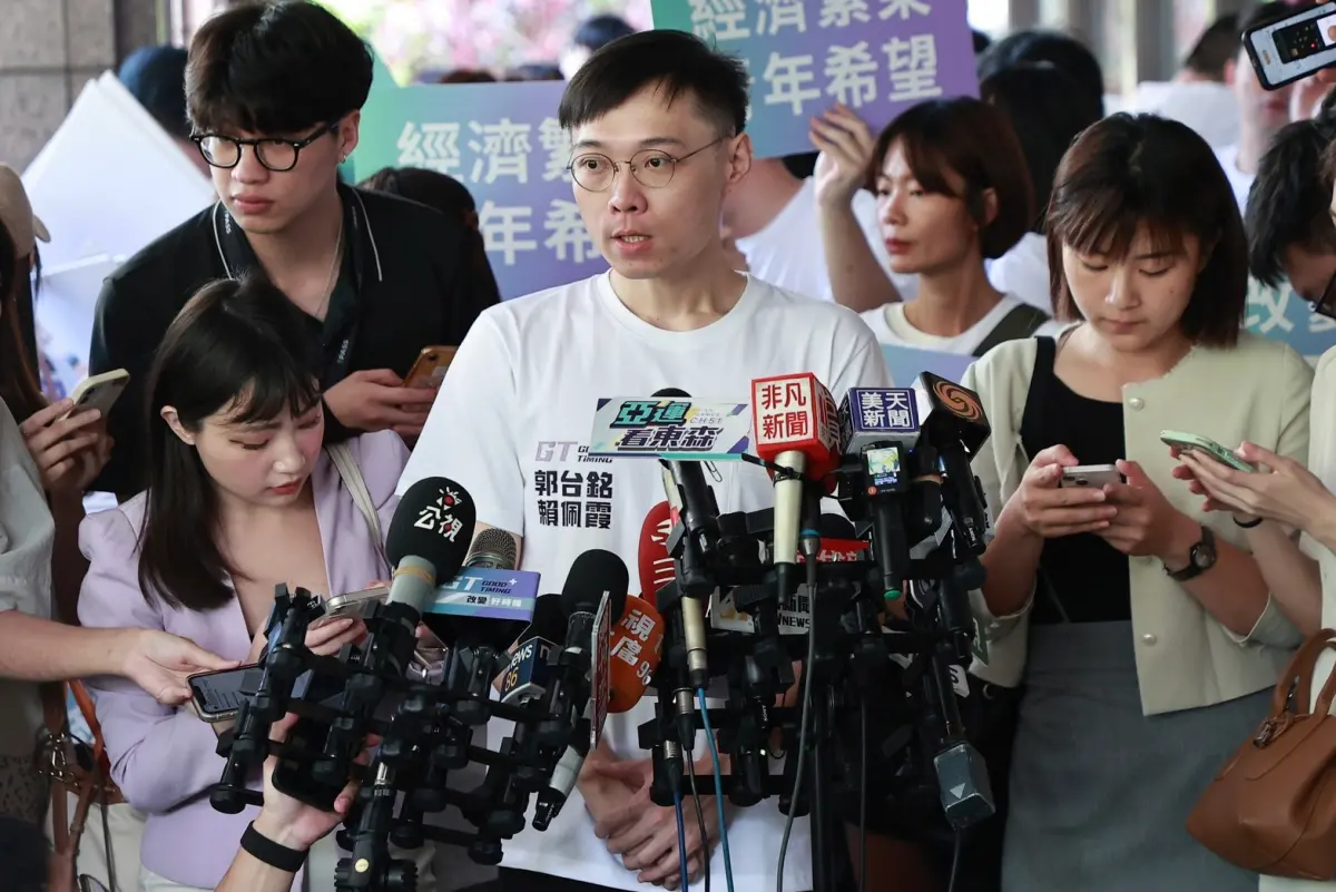 ▲郭台銘競辦發言人黃士修回擊，賴清德「智慧科技島」政見喊了六年，什麼都沒做到。（圖／記者葉政勳攝）