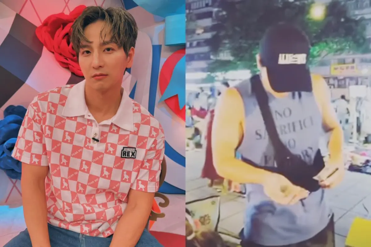 ▲楊奇煜曬出自己現身天母市集幫老婆賣二手衣的畫面，親民的模樣曝光後，讓粉絲笑喊：「真是接地氣。」（圖／翻攝自楊奇煜IG）