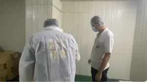 新北市政府衛生局稽查團膳業者使用蛋類食材情形。(圖 /新北市政府衛生局提供) ▲新北市政府衛生局稽查團膳業者使用蛋類食材情形。(圖 /新北市政府衛生局提供)