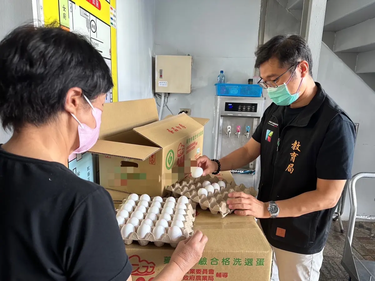 ▲高市府擴大清查高雄市學校午餐所使用之蛋品廠商及蛋品來源。（圖／高雄市教育局提供）