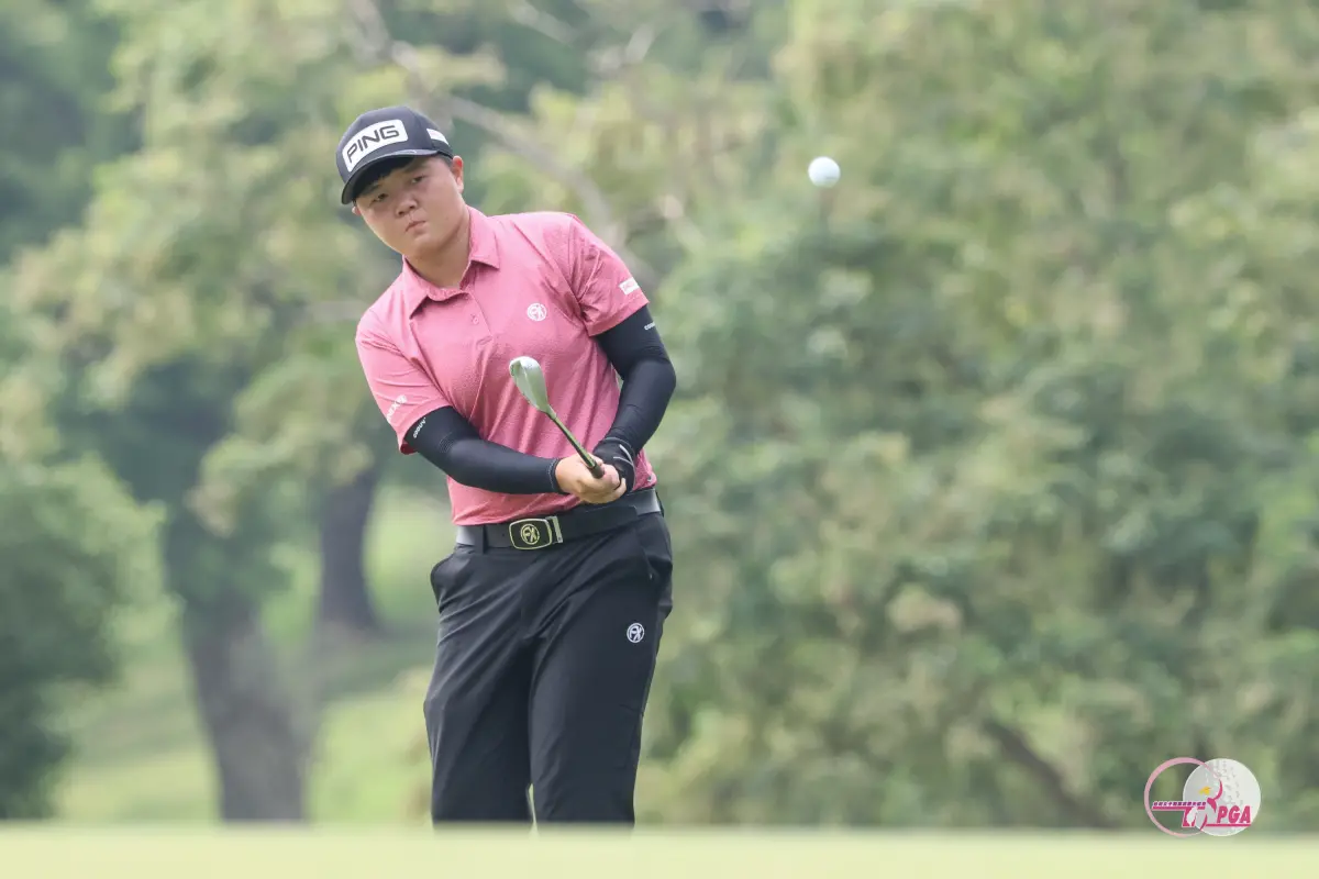 ▲ 石澄璇在鐵桿精準執行之下，交出低於標準桿五桿的67桿，暫時領先群雌。官方提供