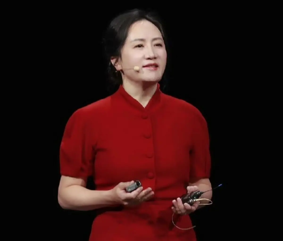 ▲華為官方指出，孟晚舟將自10月起卸任華為輪值董事長職務，改由現年55歲的華為副董事長胡厚崑接替。（圖／翻攝自微博）