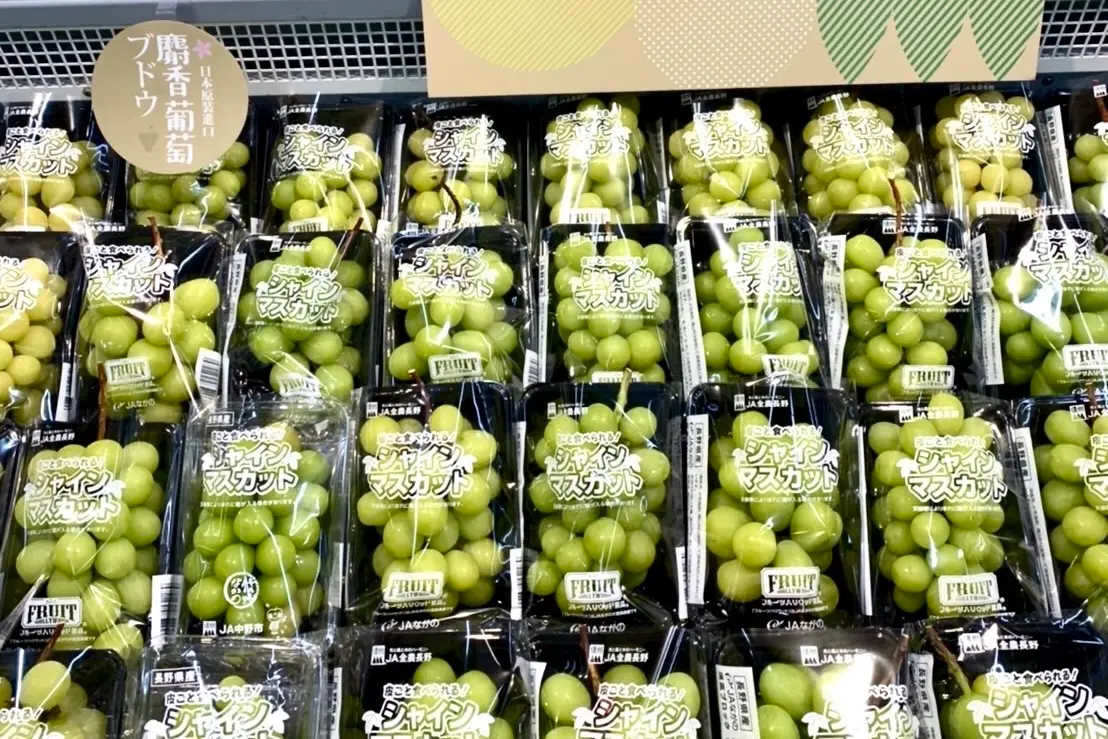 ▲全聯超過兩百款買一送一商品一次看；家樂福祭出麝香葡萄買2送1，每盒246元創最低價。（圖／家樂福提供）