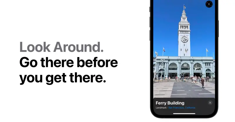 ▲蘋果公司於2019年宣布將在地圖中推出「環視（Look Around）」功能，相當於Google的街景功能，這項功能的使用地區在近日悄悄掛上「台灣」。（圖／擷取自蘋果官網）