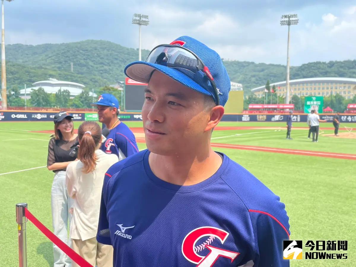 ▲杭州亞運中華隊內野手吳念庭，跟老爸吳復連首度聯手打國家隊。（圖／吳政紘攝）