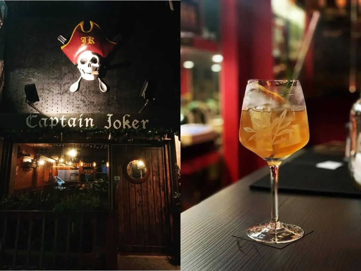 ▲台中地下酒吧｜暗藏機關的地下酒吧，藏在販賣機後的快樂 在加勒比海喝一杯浮誇的調酒！