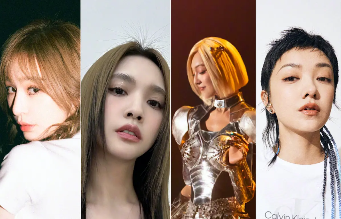 ▲王心凌（左圖起）、楊丞琳、張韶涵、郭采潔都是演歌雙棲的藝人。（圖／翻攝王心凌微博、楊丞琳微博、張韶涵微博、郭采潔微博）