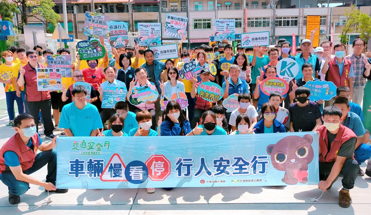 ▲高雄市區監理所舉辦全國首座校園機車訓練場前進旗山農工開訓儀式。(圖／記者黃守作攝，2023.09.22)