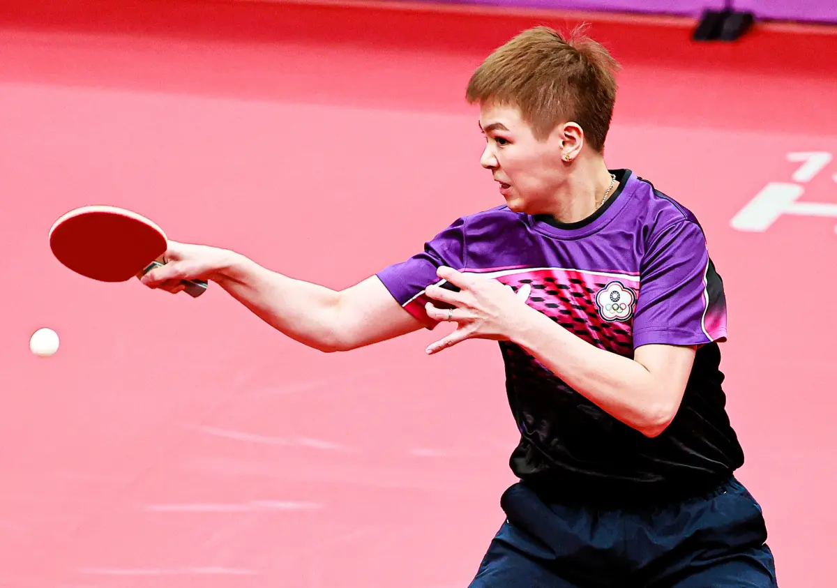 ▲陳思羽表現不理想，痛失兩點，中華女團不敵北韓。（圖／特派記者葉政勳攝）